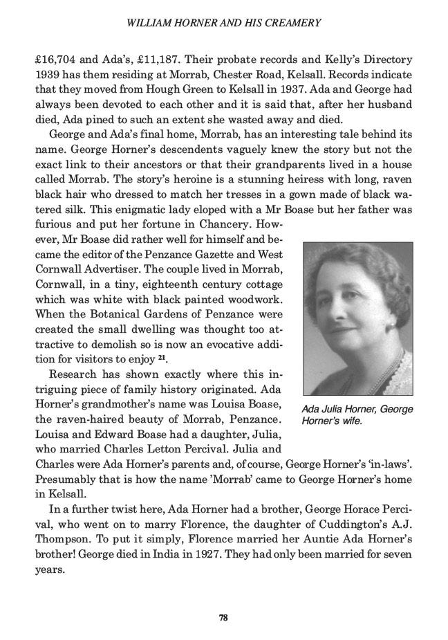 William Horner and his Creamery, Jill King