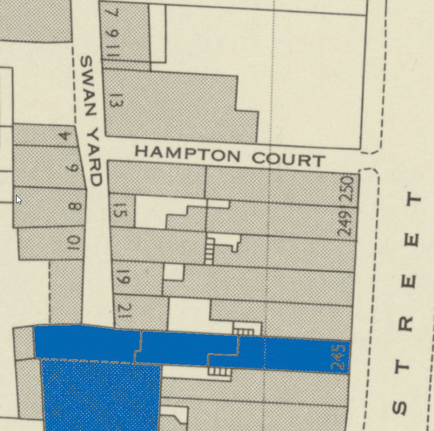 Map of Highbury shop and depot location