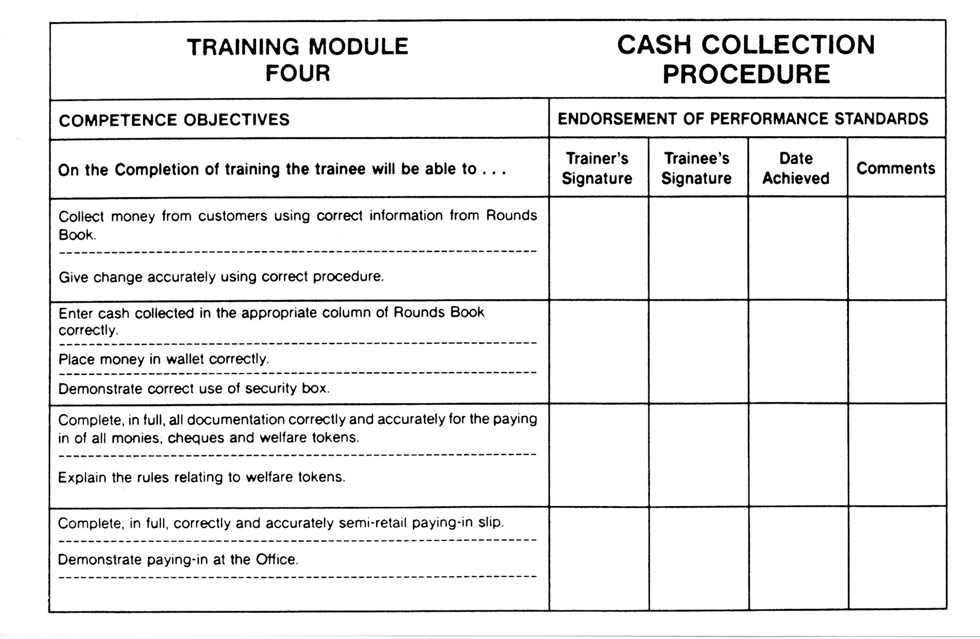1990's Express/ Dale Farm Rounds Training Manual (Express Dairy Tales)