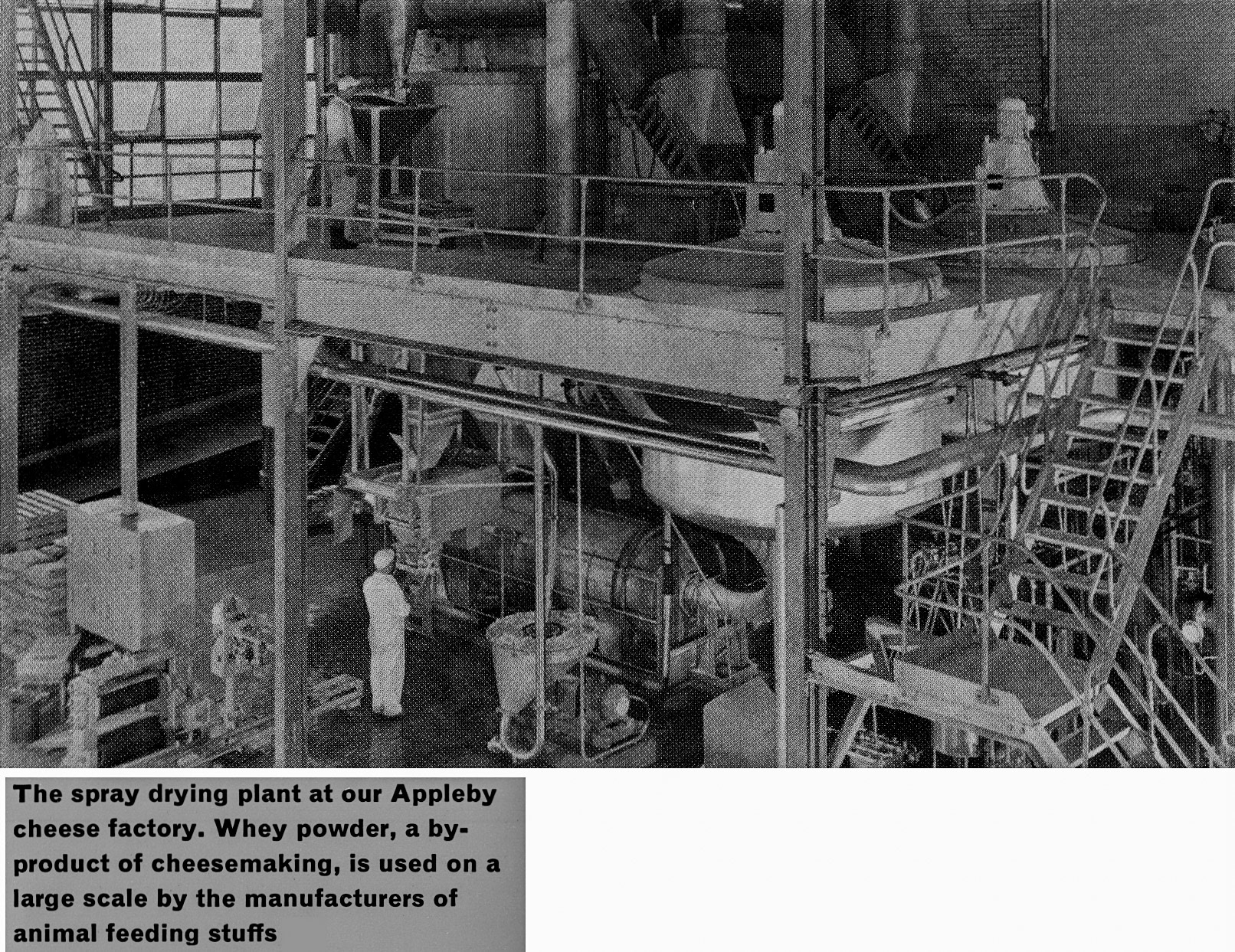 1963 Appleby spray drying plant. Extract from feature article by Raymond Seller, who joined Express to help edit 'Express News' (Express News Autumn)