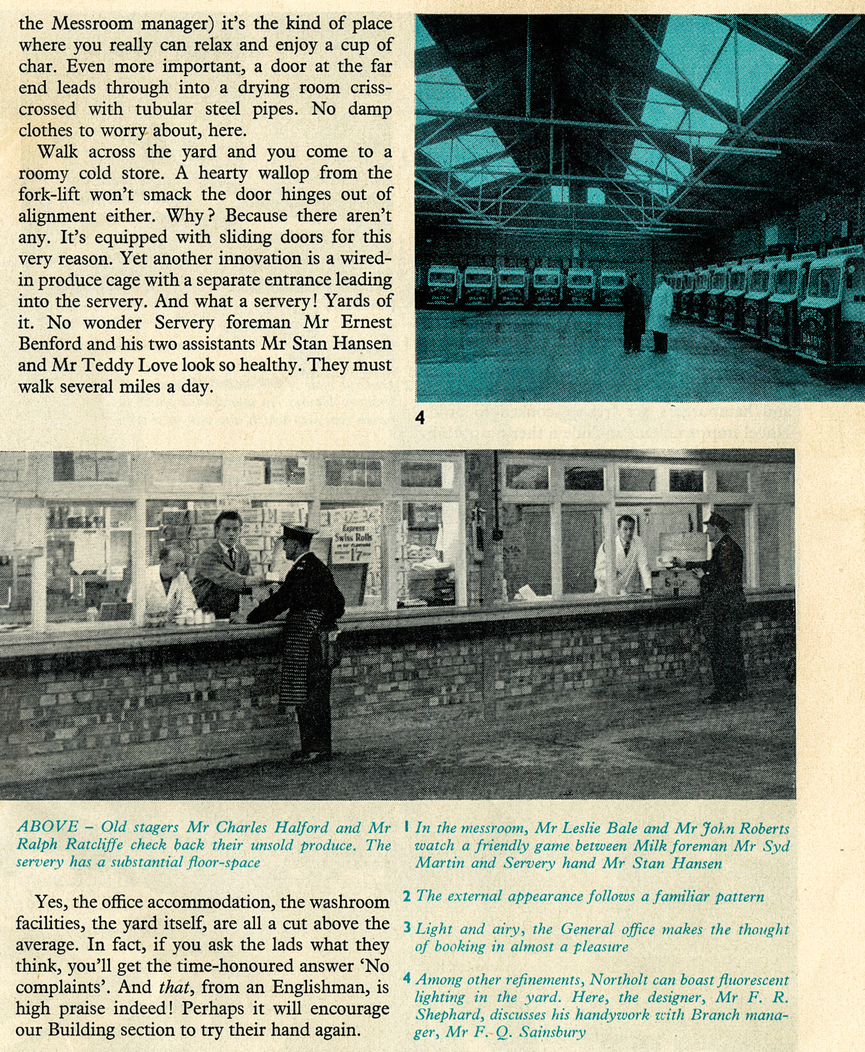 1958 The new Northolt retail depot (Express News July)