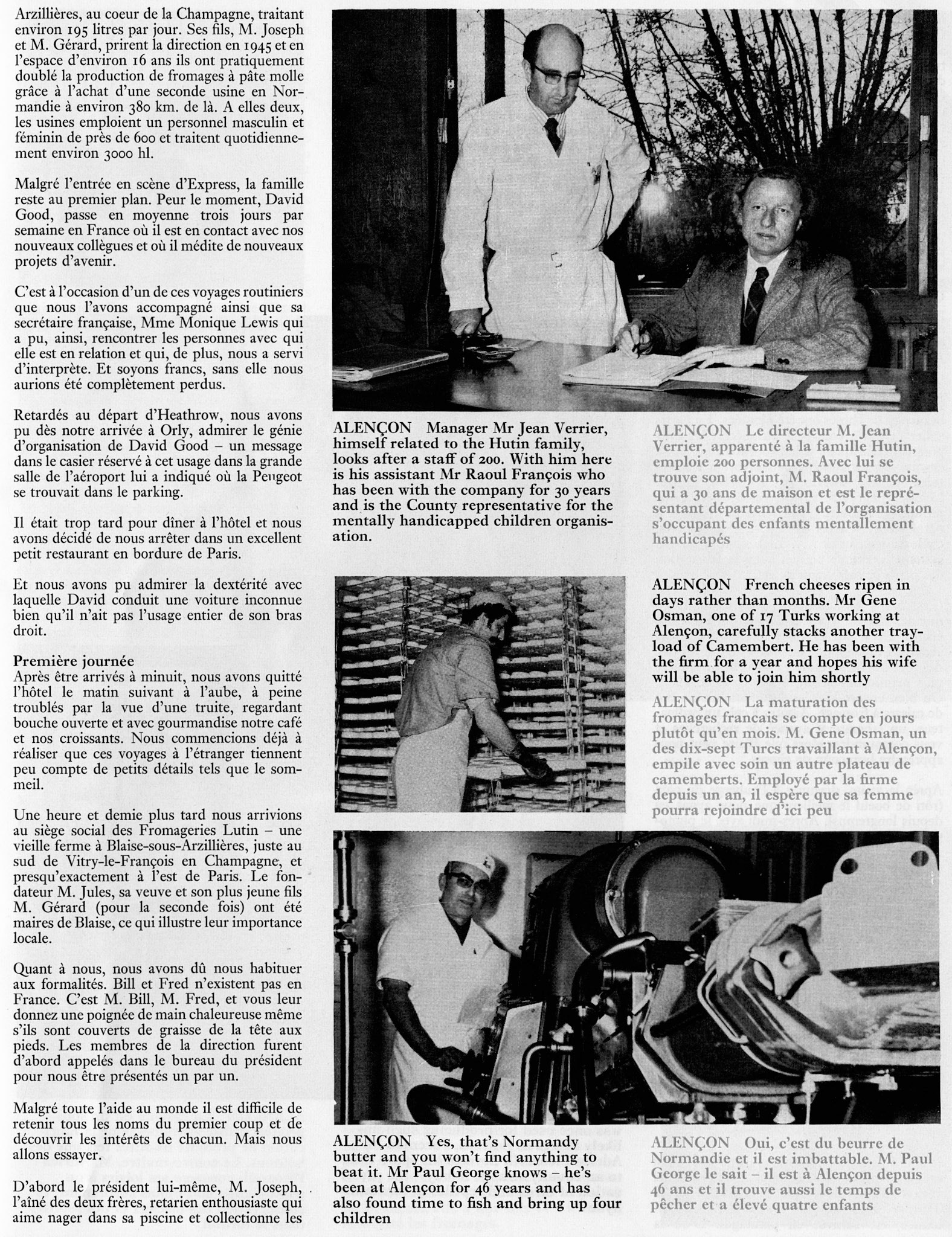 1974 Fromageries Lutin in Alencon, France