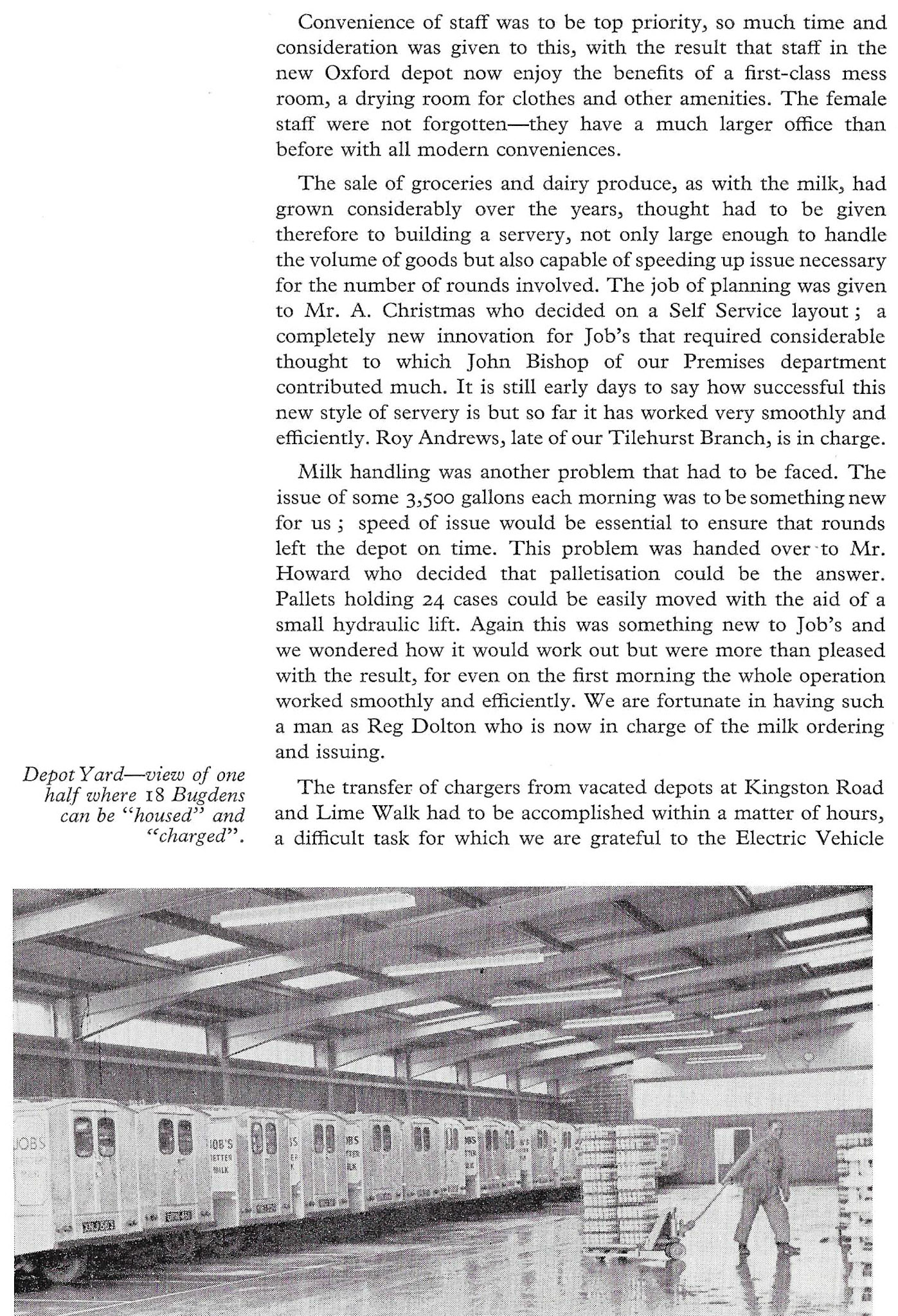 1964 Oxford Depot whilst part of Job's Dairy. (From Book of Job House Magazine, Winter)