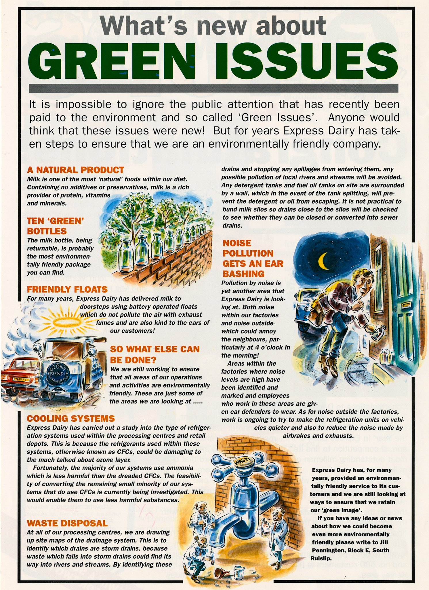 1990 'Green' issues were  beginning to be discussed.  (1990 April Tops Magazine)