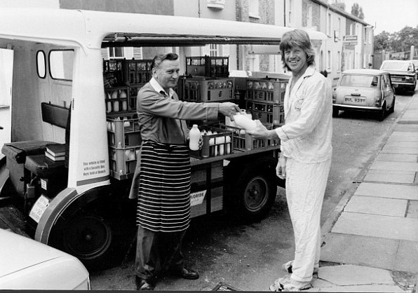 Colin Bull identifies Robin Askwith (actor and singer) on the right.