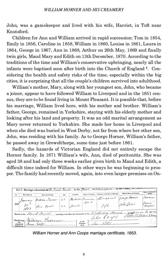 William Horner and his Creamery, Jill King