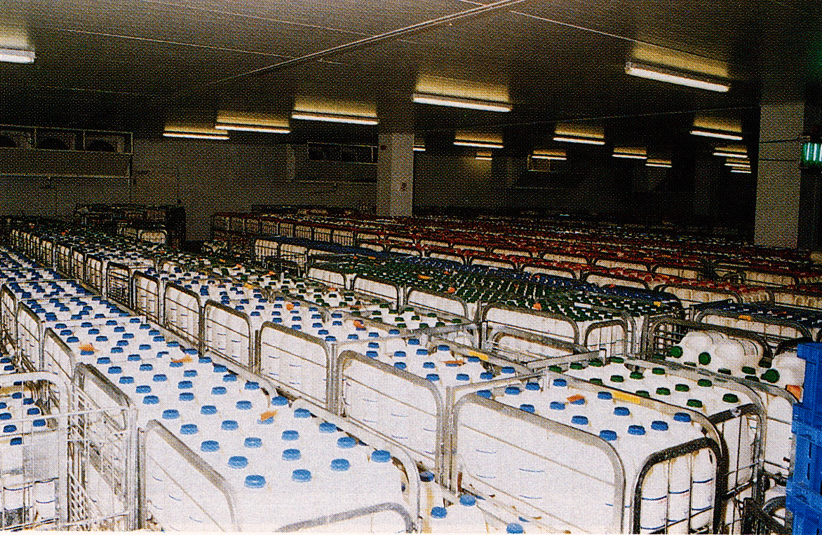 1990's "Cold Store, Woodgate". (Illustration from Sixty Years in Dairying-Molly Sale)