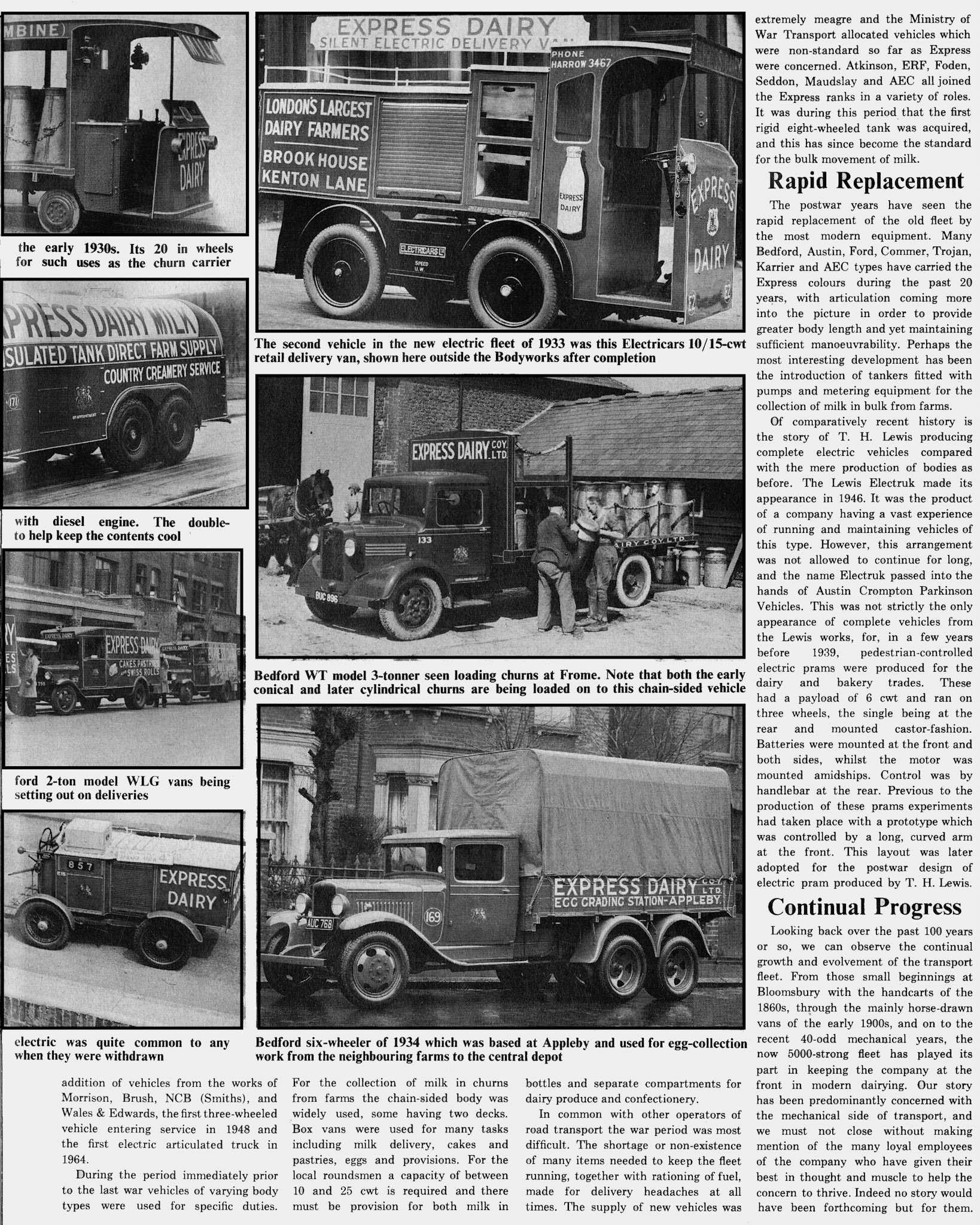 1966 'Moving the Milk' article by Arthur Ingram, published in 'Old Motor', October (Courtesy Dave Fane)