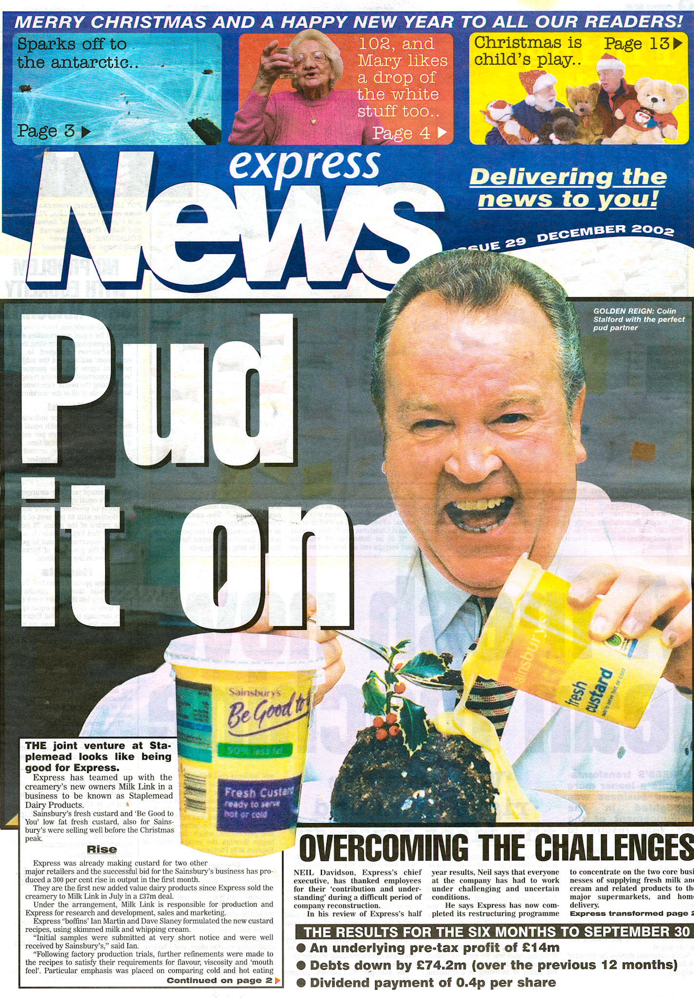 2002 December-Express News Front Cover (Courtesy Paul Luke)