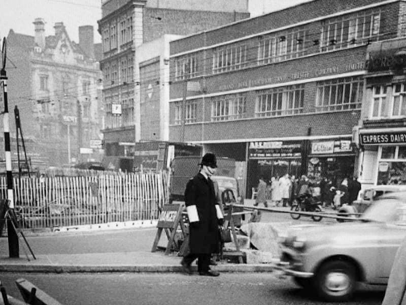1957-8 Hammersmith Shop, photo by James R. Macdonald (Courtesy Stan Hudgins, Old London Photos)