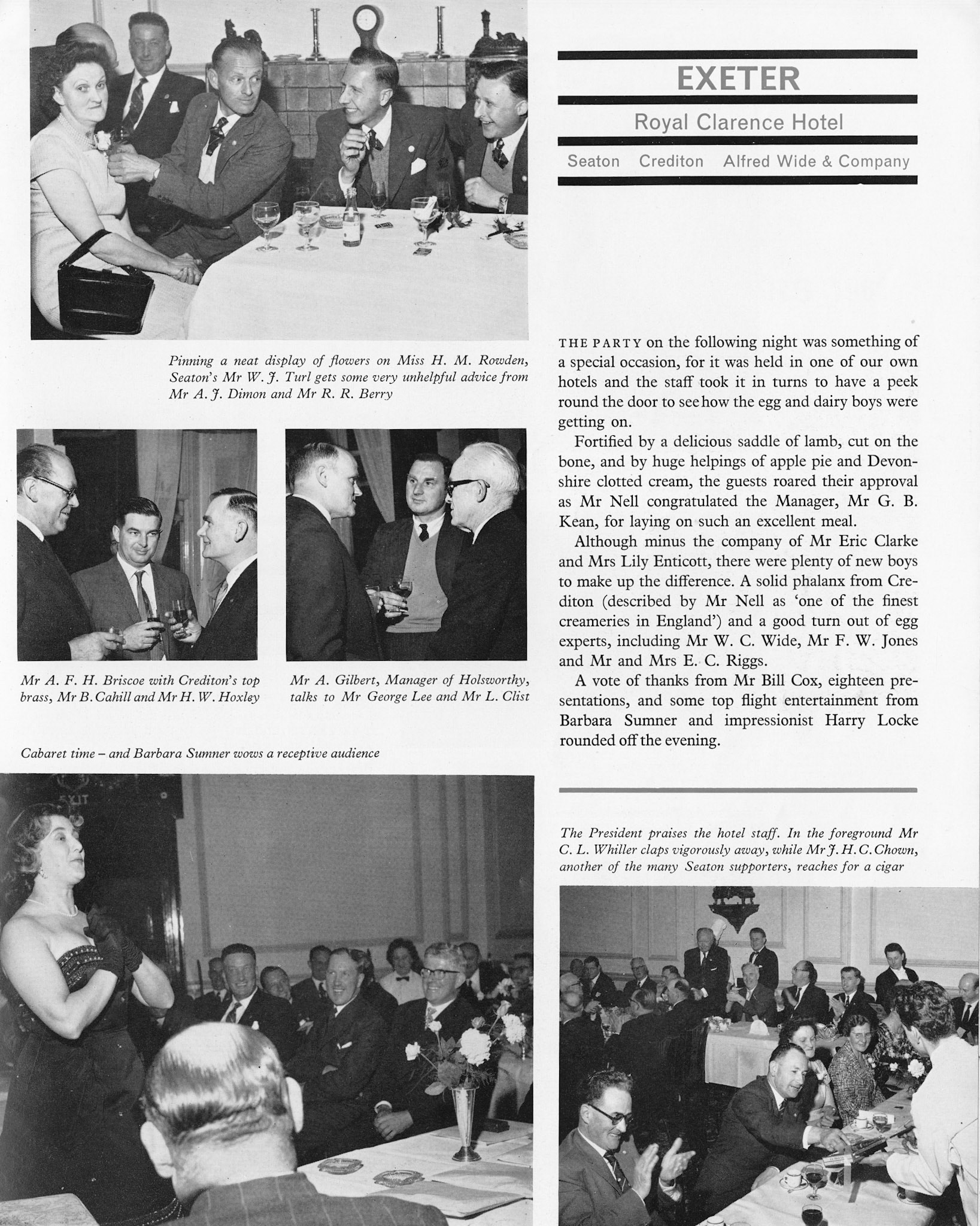 1961 Long Service Association Booklet pictures