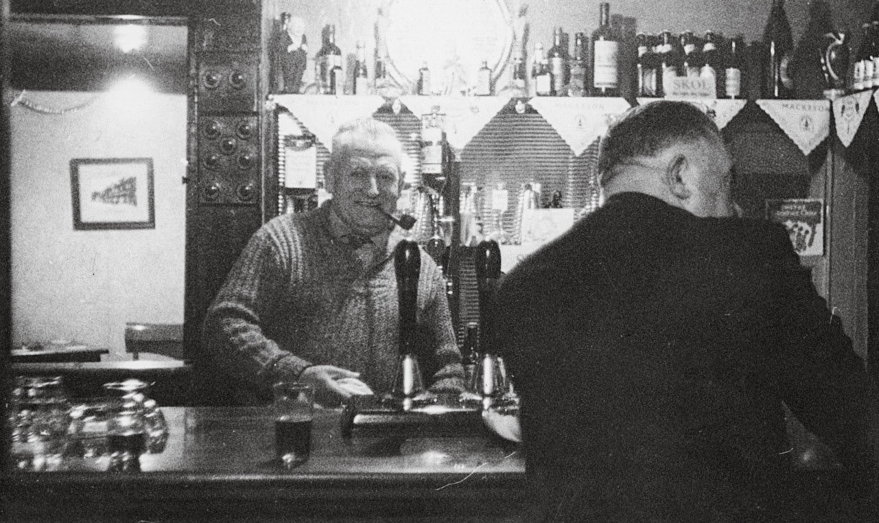1960's Derek Pugh comments "Jim Worrell, The Bridge Inn, Minsterley" (Joe Lyons Collection)