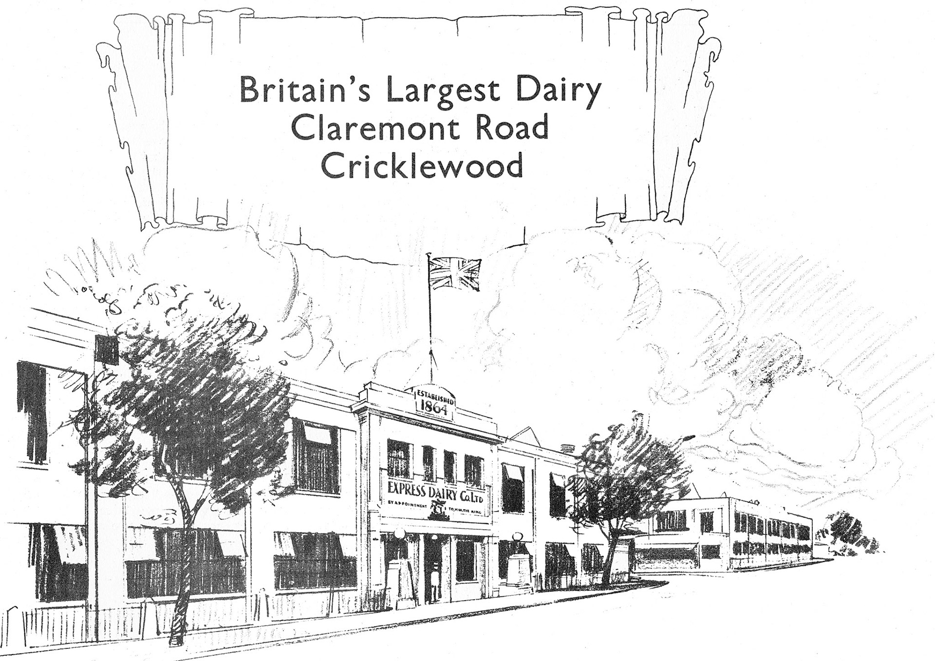 1930 Cricklewood Opening Brochure Illustration-Frontage