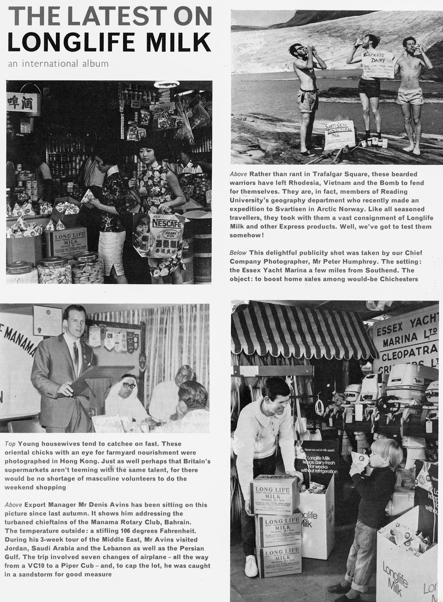 1967 Longlife Milk latest news. (Express News Spring)