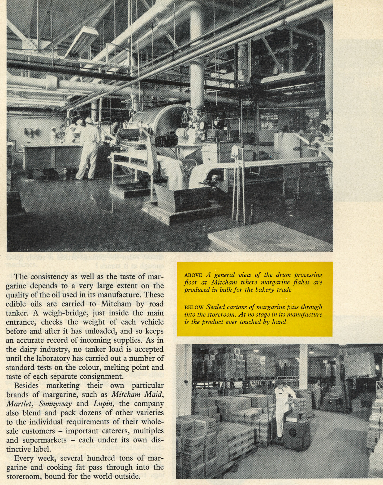 1960 Mitcham Foods operation