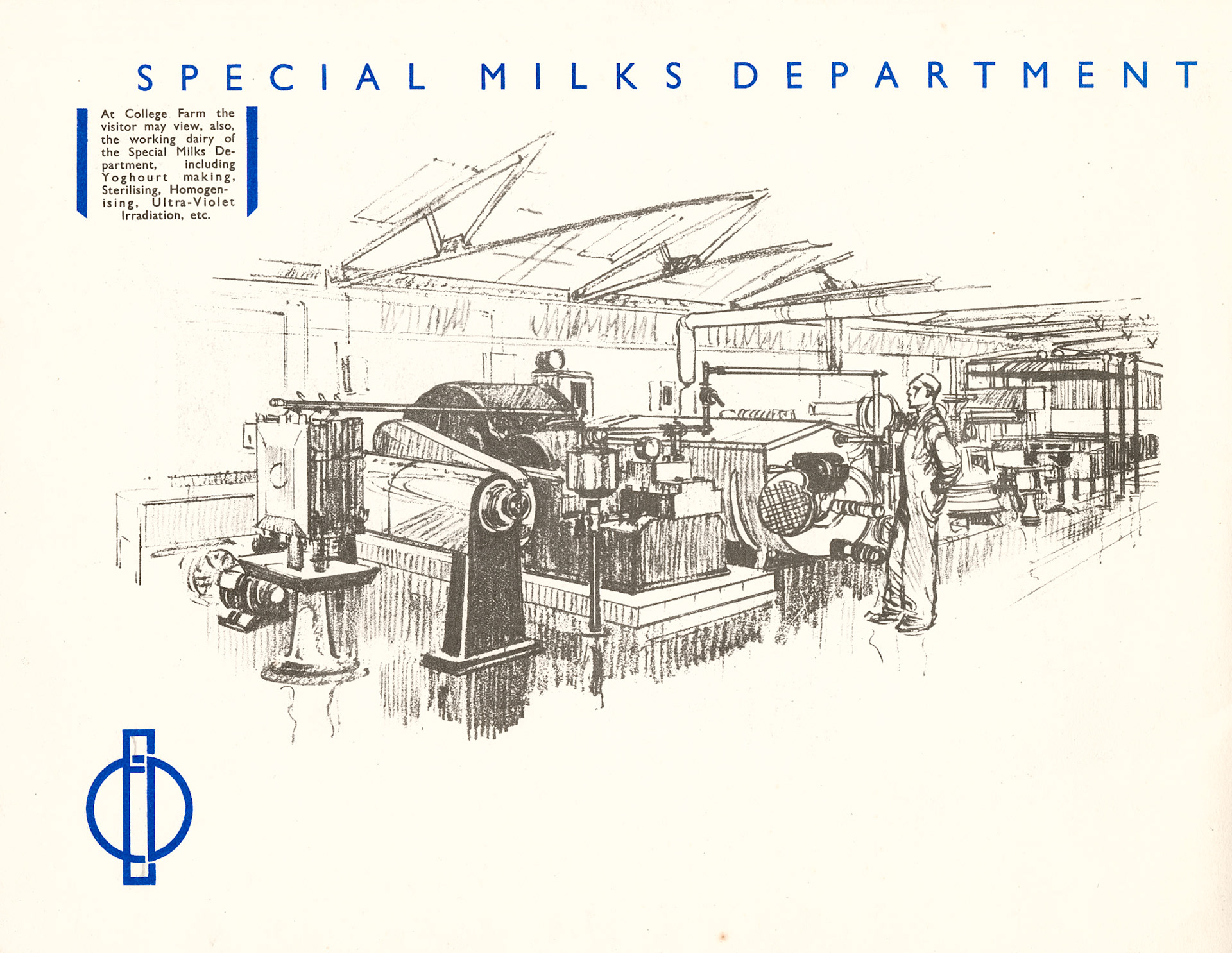 1930 Cricklewood Opening Brochure-Special Milks Department (Courtesy Paul Luke)