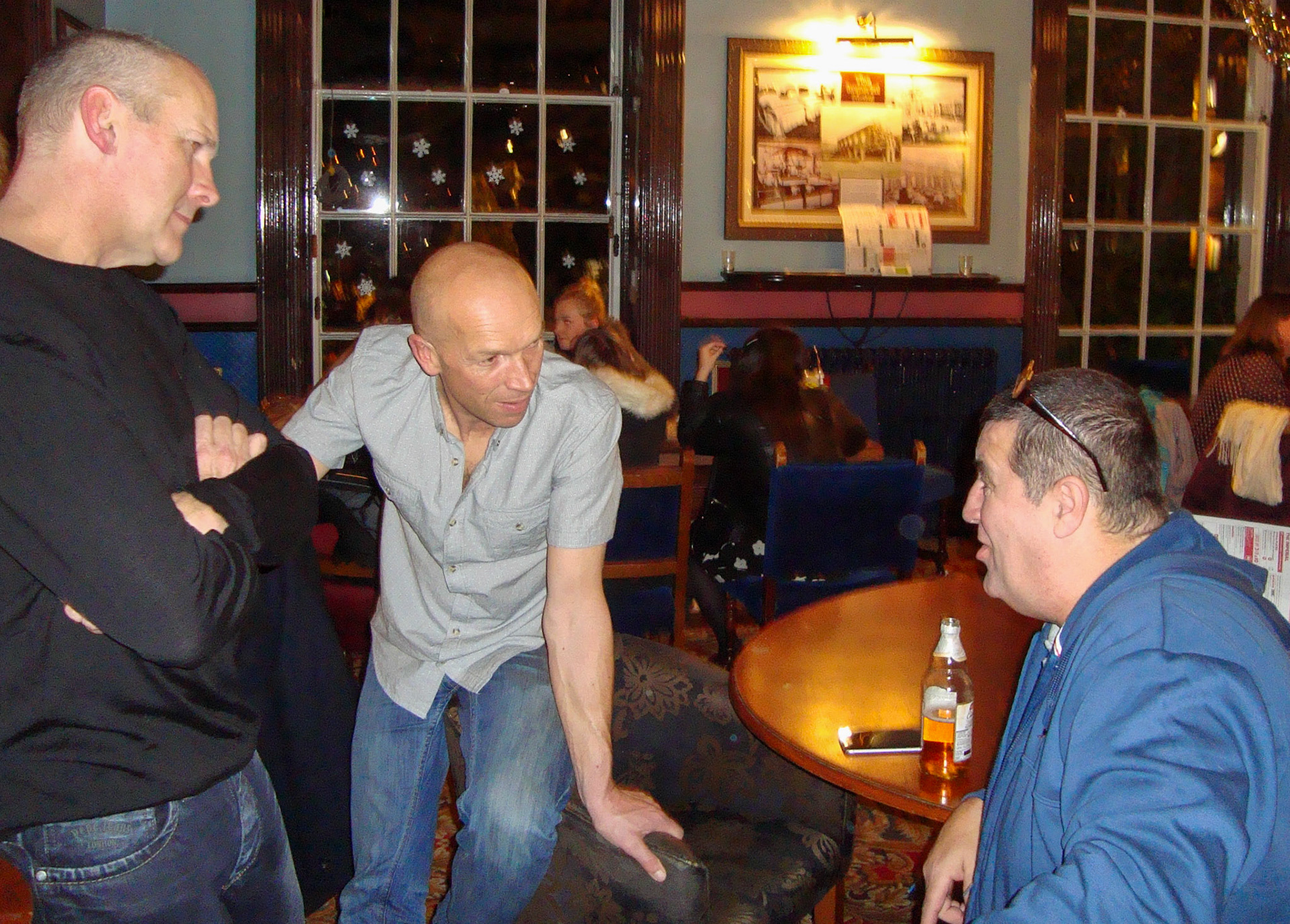 2015 Exeter Staff Reunion. Andy Summerhayes, Adrian Bennett and Martin Evans. (Courtesy Phillip Budd)
