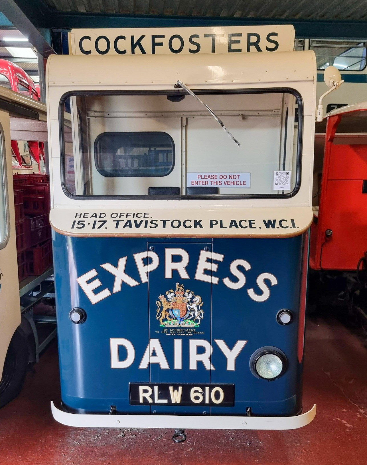 2026 Cockfosters float at Wythall transport museum. Nigel Randall comments "My dad, Les Randall, would occasionally work at Cockfosters. I think he spent a few years providing holiday cover at depots like Whetstone, Cockfosters, Stevenage, St Albans (where he had a round for c.25 - 30 years) and WGC, where he was based for about 10 years." (Courtesy Melanie Way)