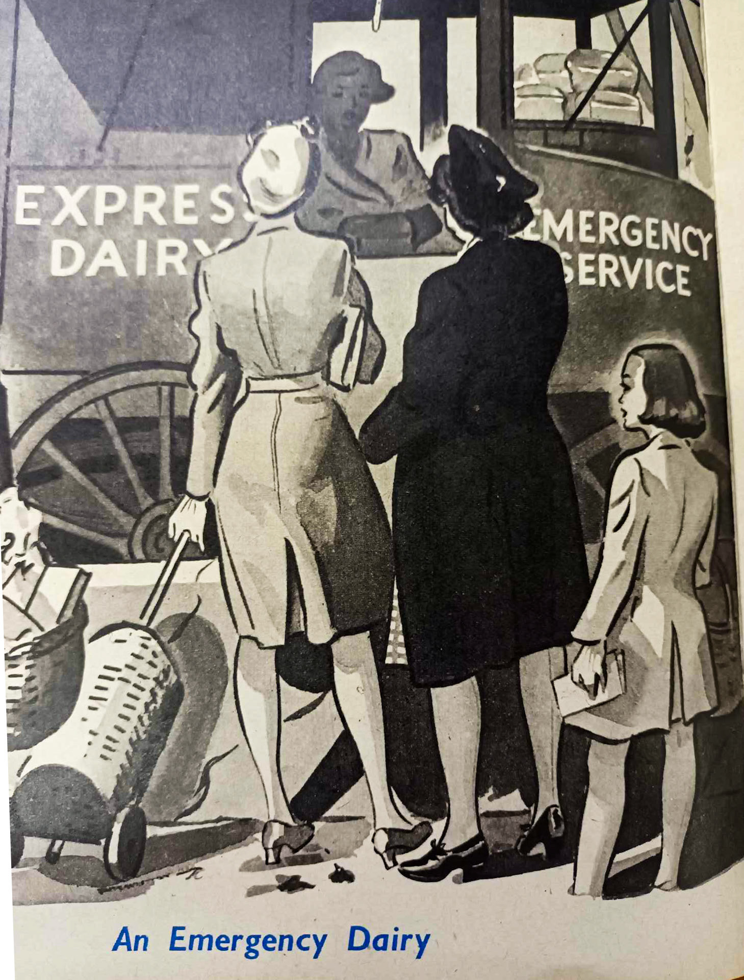 1940's Express Dairy in time of war. (Courtesy Gerald Croxford)