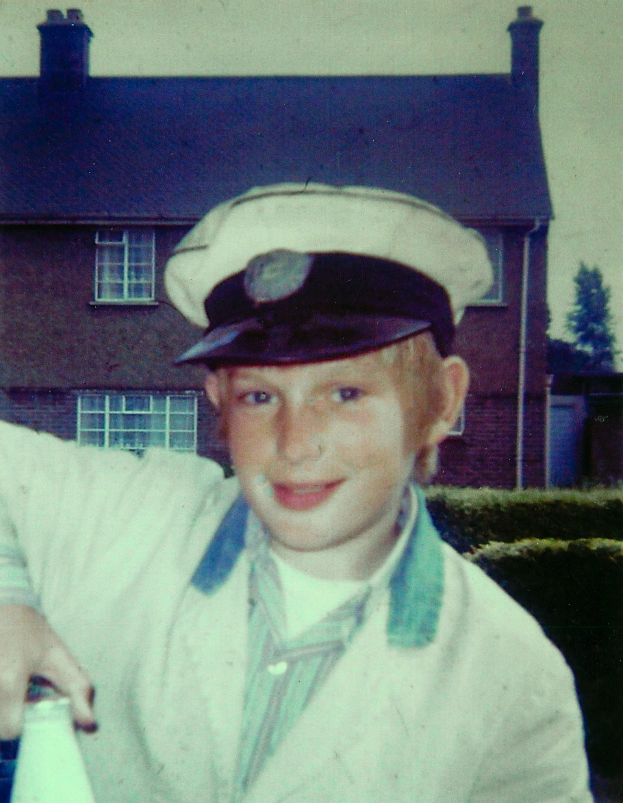 1960's (or early 70's) Paul Smith helping his father on his round in Westbrook Crescent, New Barnet. (Courtesy Paul Smith)