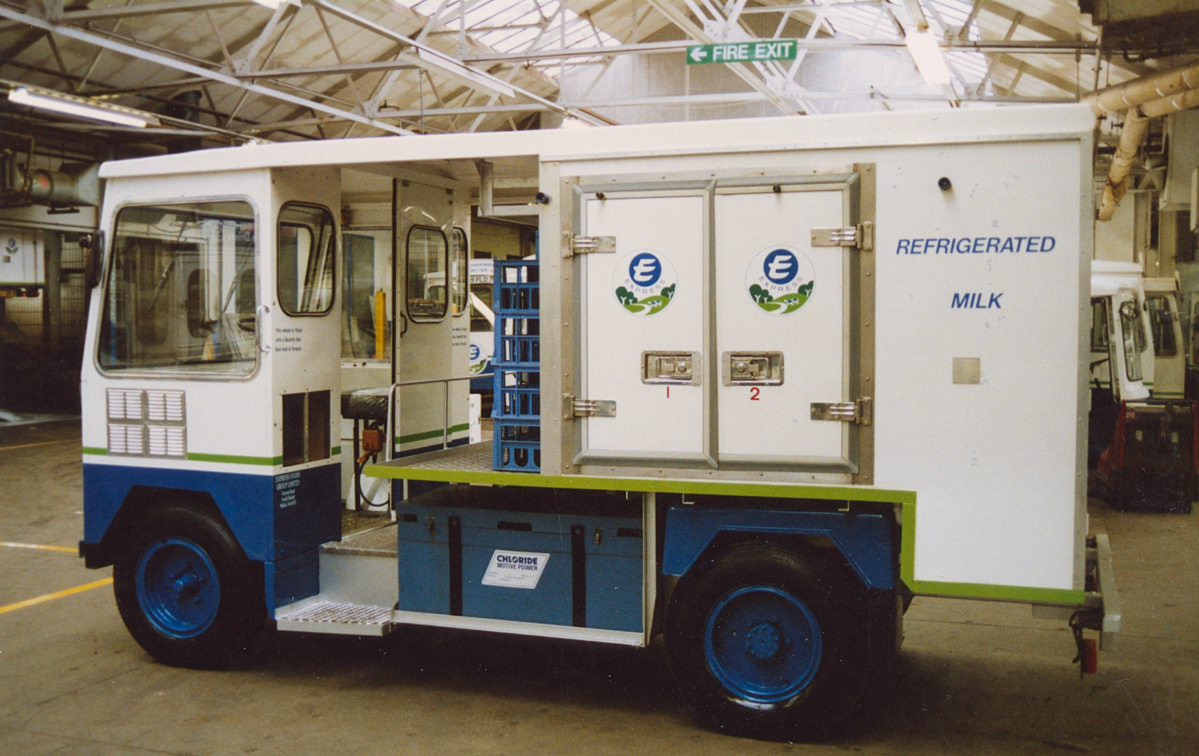 1980s? Newly built refrigerated float in the workshop. (Courtesy Paul Luke)