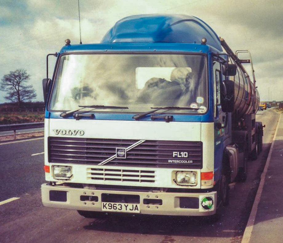 1992 Reg Volvo FL10 K963 YJA, from Tony Gardiner, working out of Minsterley. Colin Kirkham adds "... great times never to be repeated." (Courtesy Tony Gardiner)