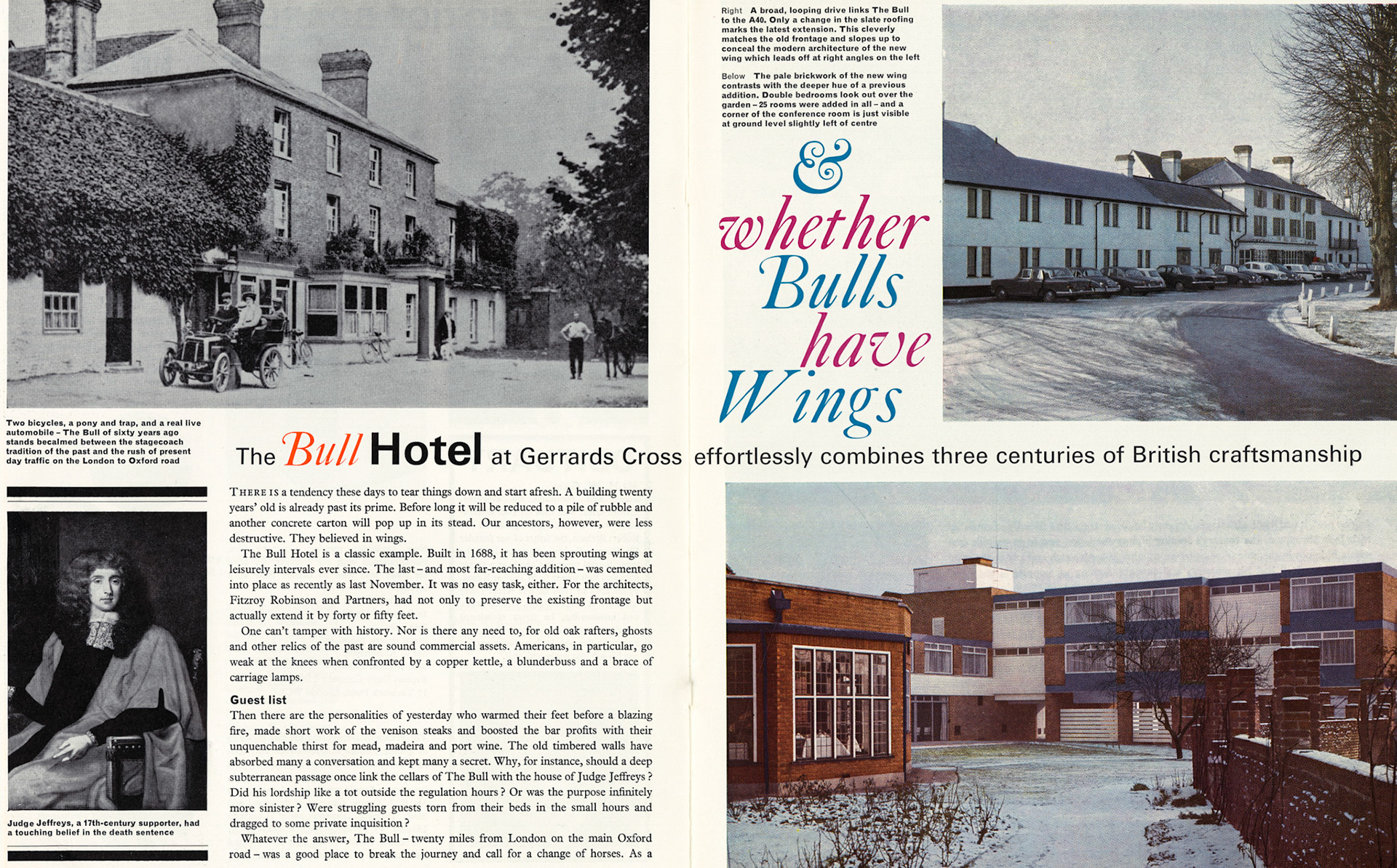 1966 Renovation of the Bull Hotel, Gerrards Cross (Courtesy Beryl Purslove)