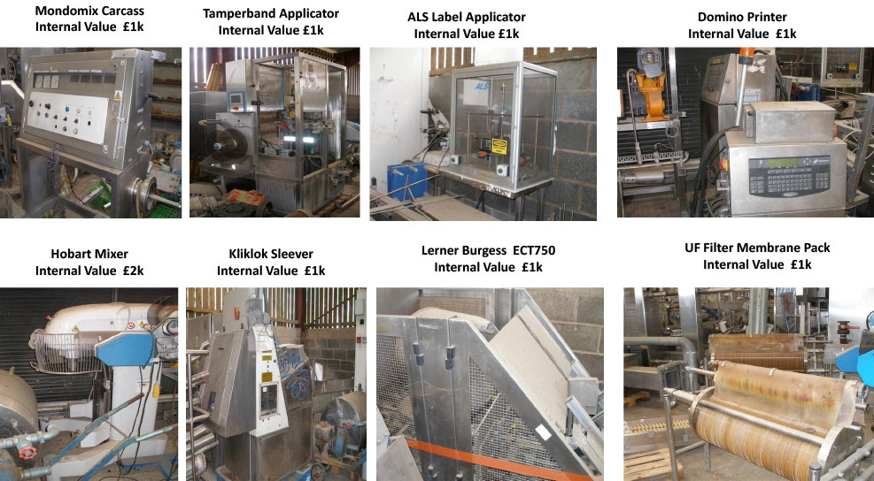2012 Minsterley: Miscellaneous Equipment. (Greencore Asset Sale on purchase by Muller, Courtesy Paul Bloor)