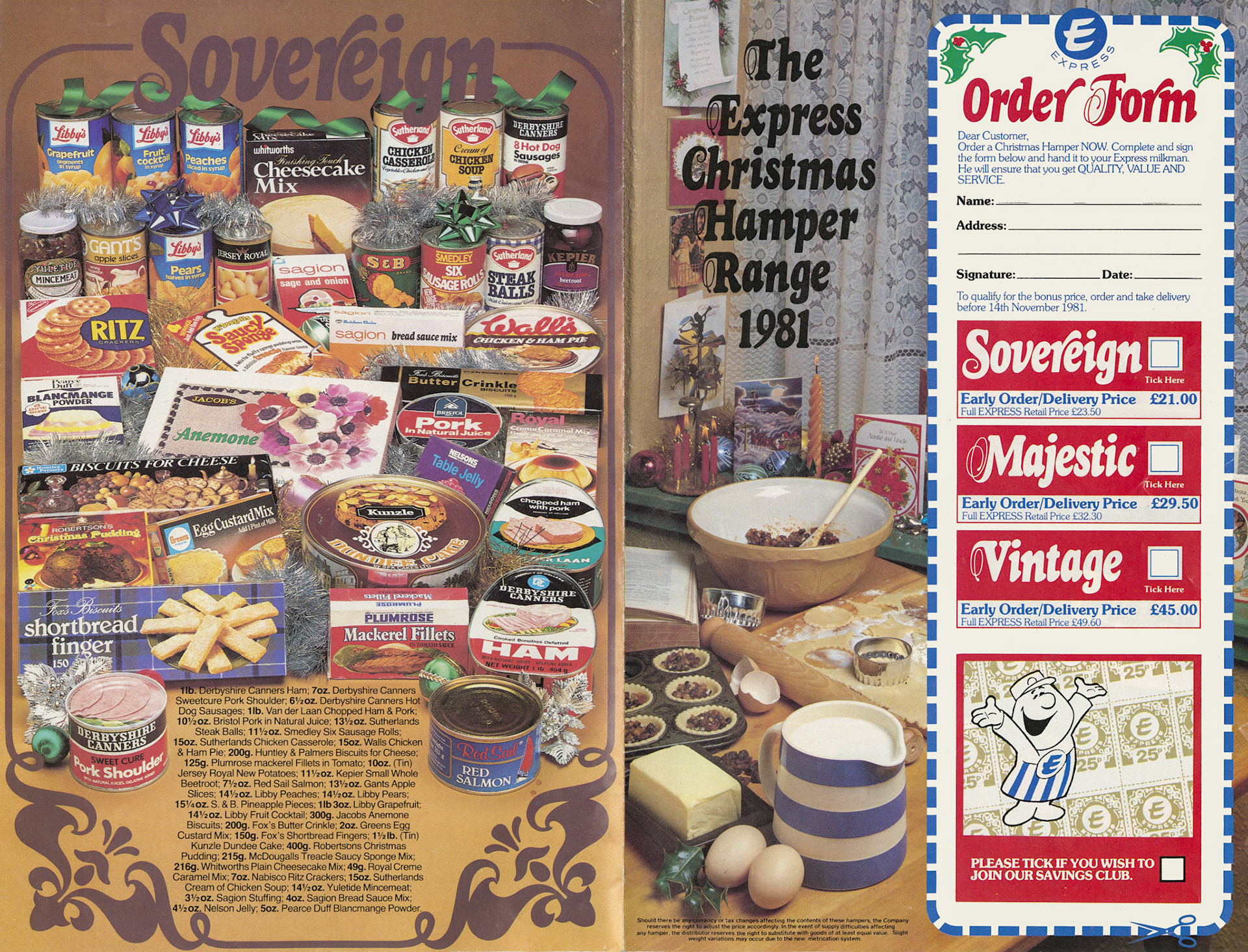 1982 Christmas Hamper leaflets (Courtesy Paul Luke)