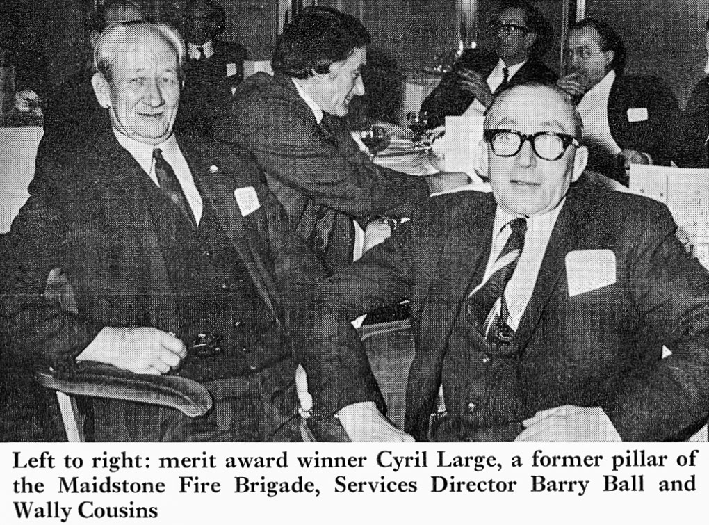 1973 Maidstone veterans Cyril Large, Barry Ball and Wally Cousins. (Express News Spring)