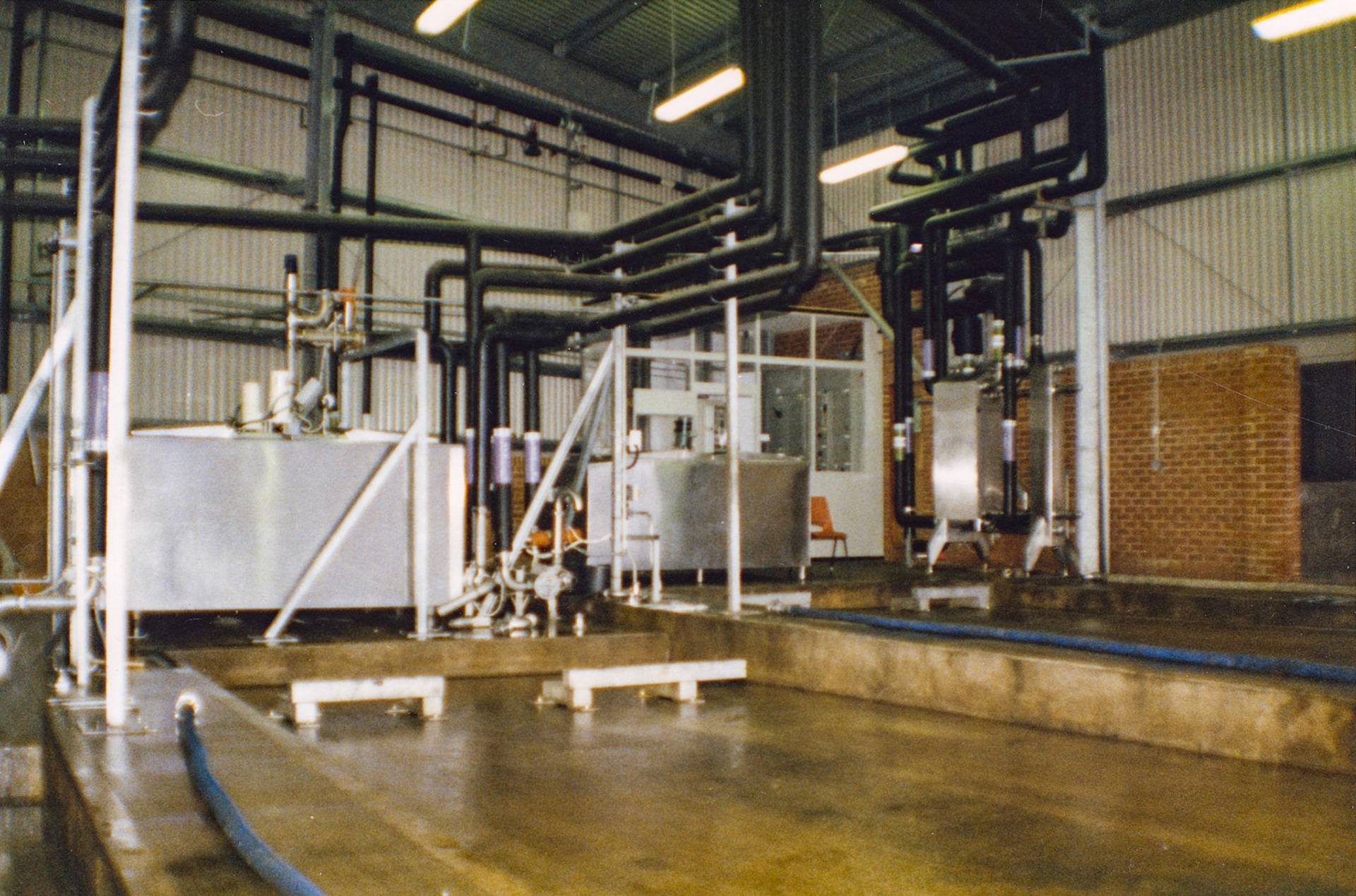 1980s Exeter Processing-silo and milk reception construction. (Pictures by Syd Johnston, presented by his son Ian via Teresa Heal)