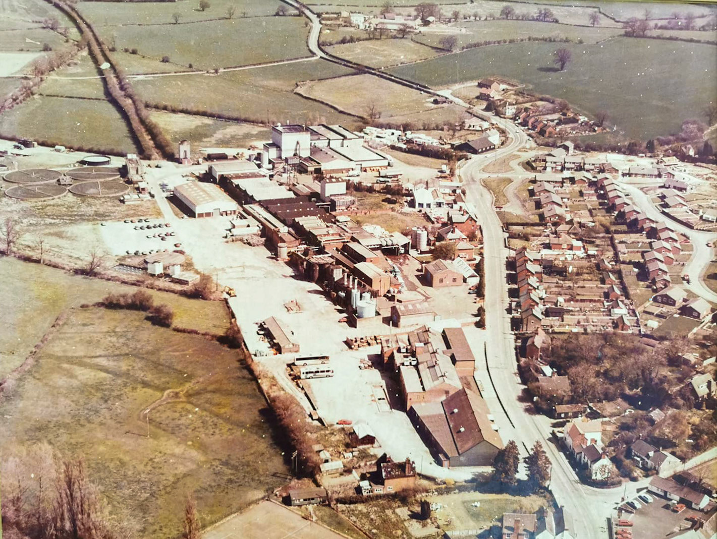 1983 Minsterley Aerial View (Courtesy Steve Hannah)