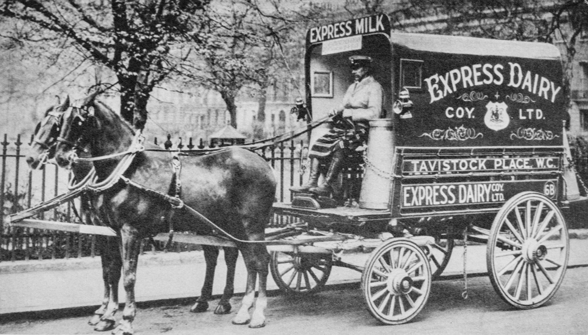 1920s Horsedrawn float with solid wooden wheels. (Courtesy Paul Smith)