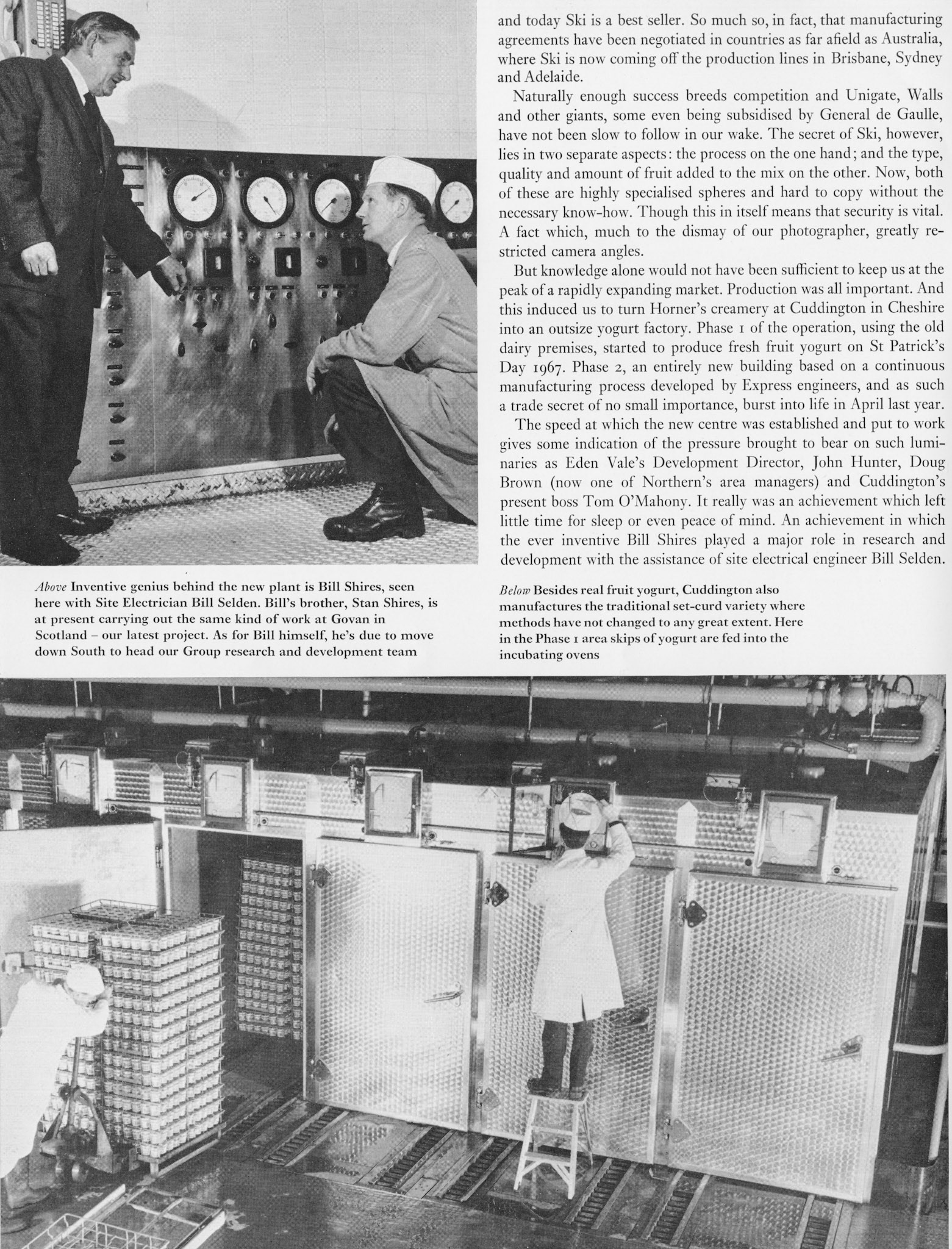 1969 'The world's most modern yogurt factory' from Express News (Bill Shires, Bill Selden)