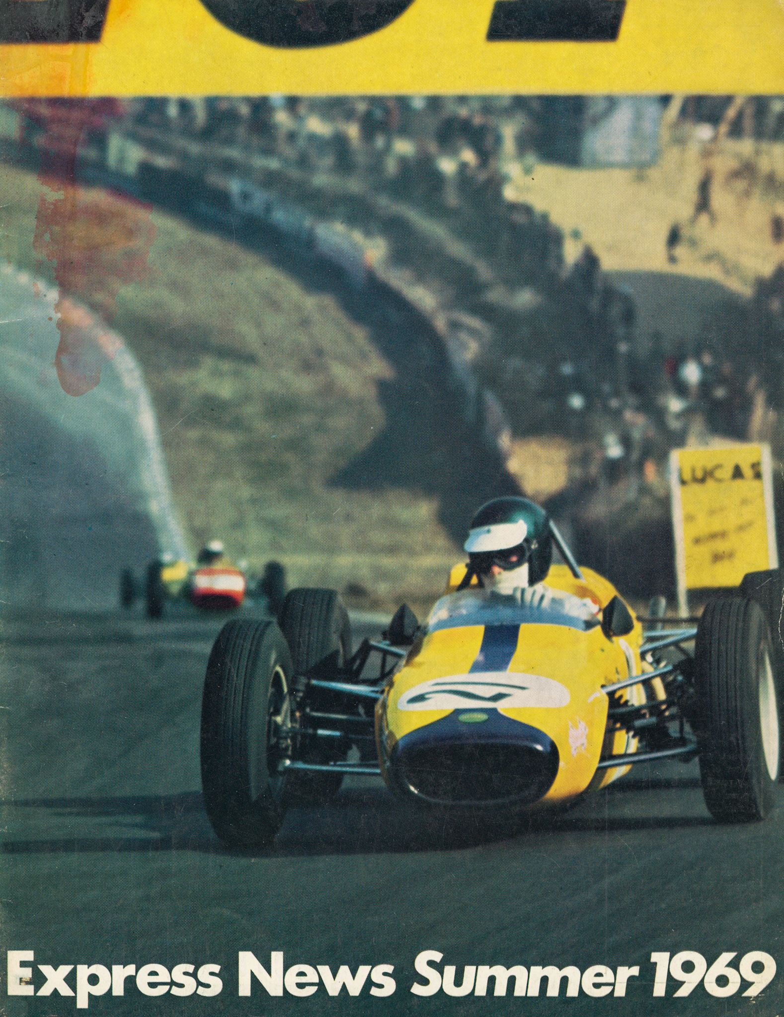 1969 Kevin Glynn, Driver of the Year, drives round Brands Hatch in a Formula Ford Merlyn