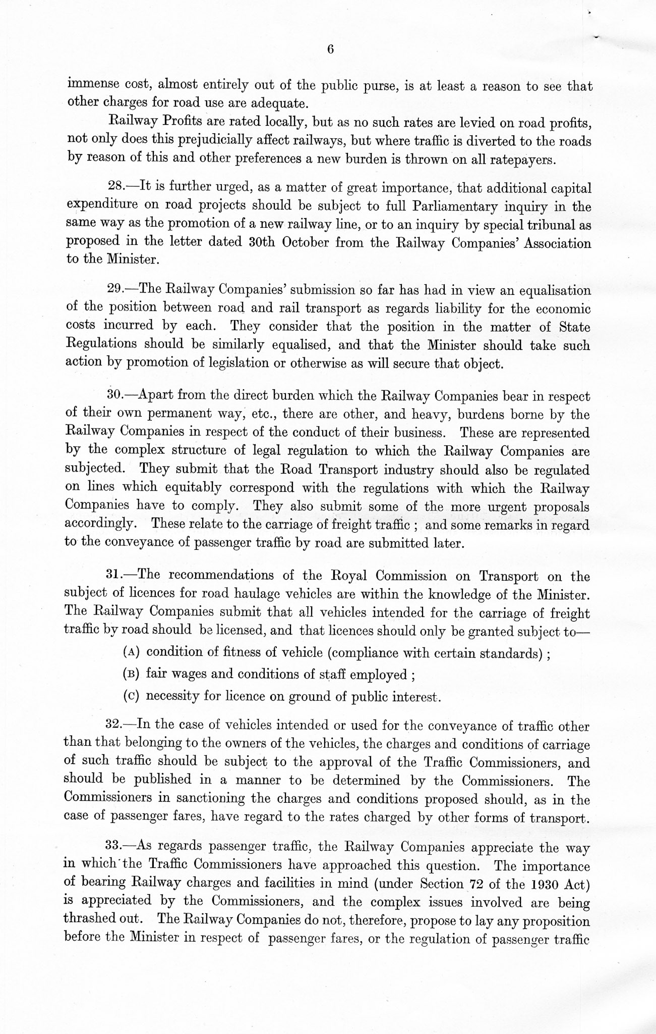 1932 Ruyton Co-operative Dairies-Royal Commission on Transport report.