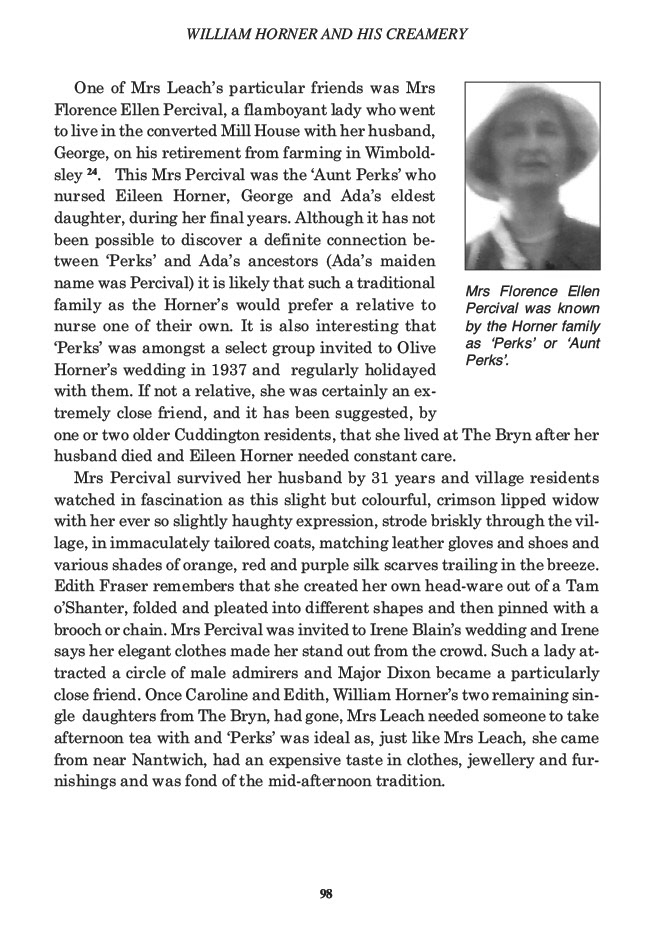 William Horner and his Creamery, Jill King