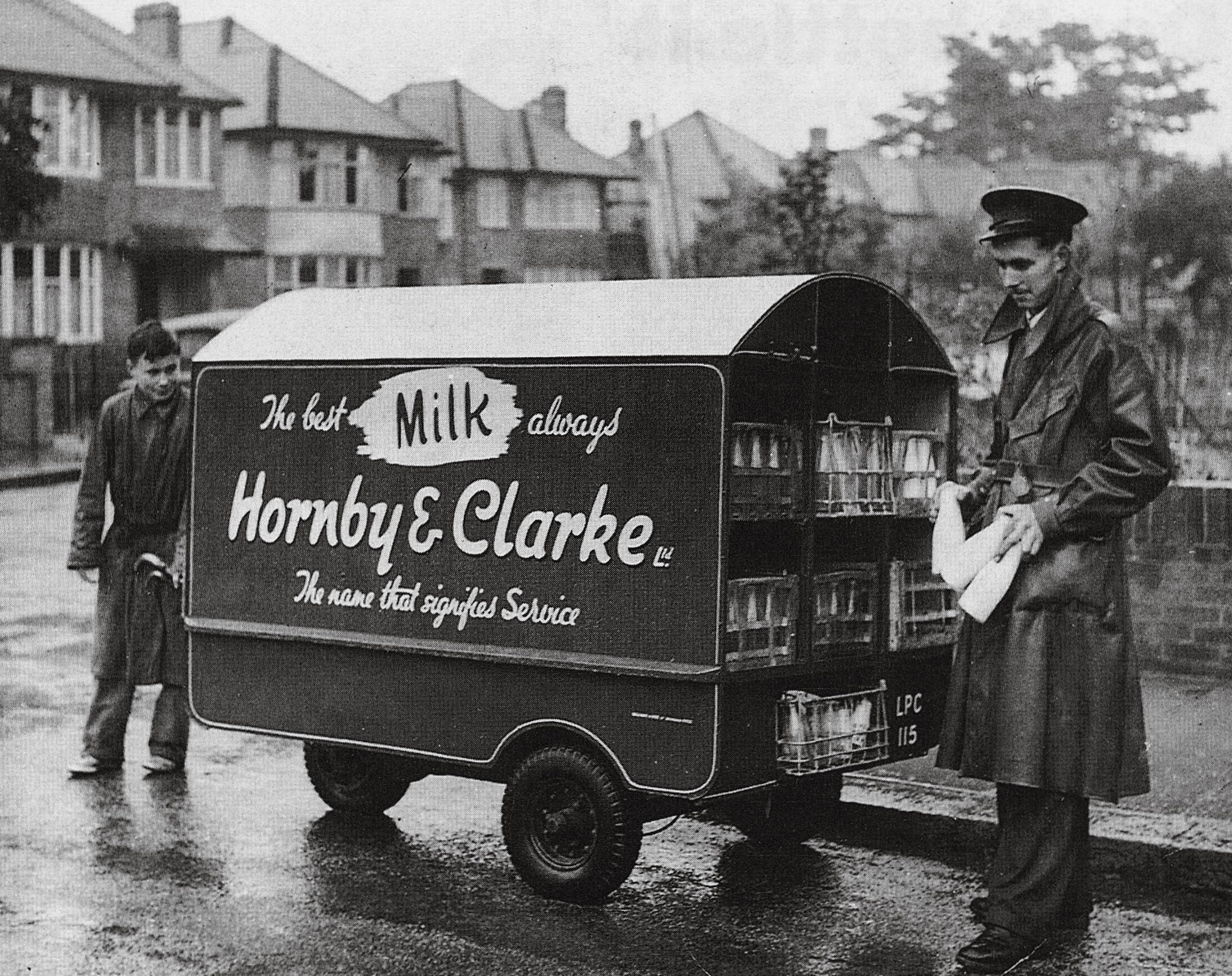 1939 Hornby and Clarked deliveries by Ted Badcock of Richmond Depot retires after 50 years - from Express TOPS magazine (Courtesy Beryl Purslove)