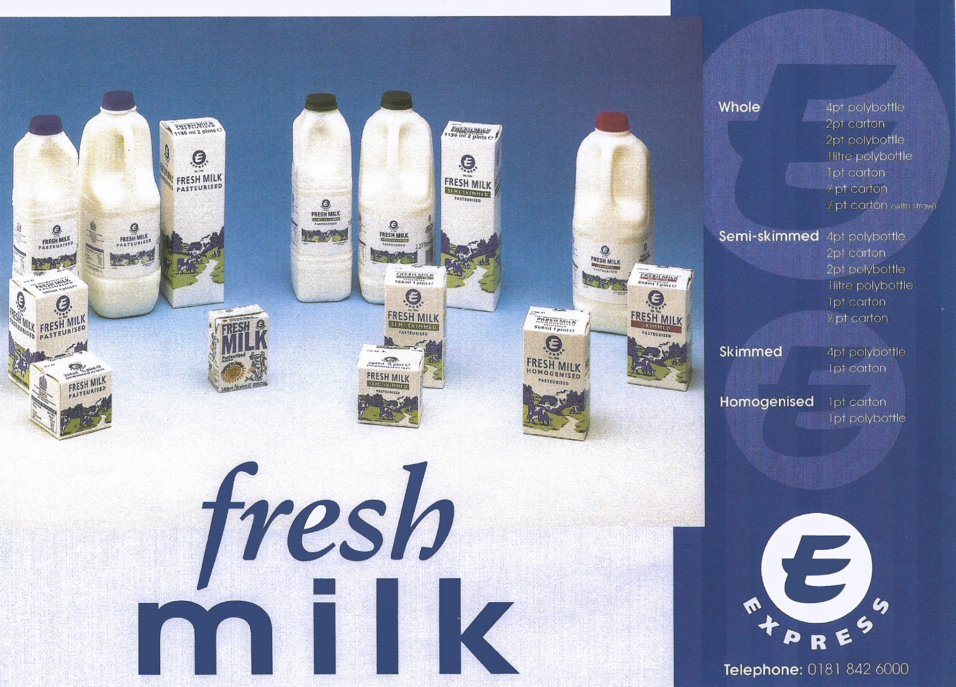 1990s Milk Sales Leaflets. (Courtesy Paul Luke)