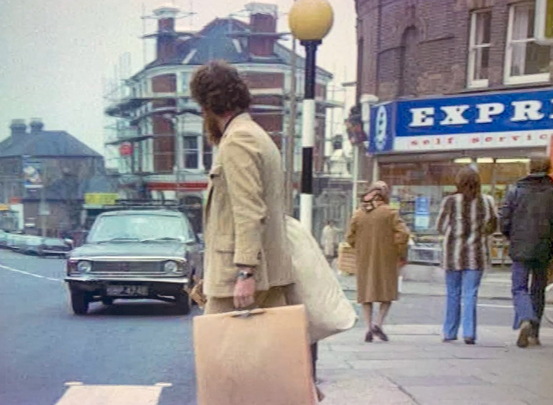1973 Film stills from 'The Vault of Horrors' with Tom Baker, filmed at St Margarets, Richmond upon Thames. (Courtesy Robin Fraser Bell)