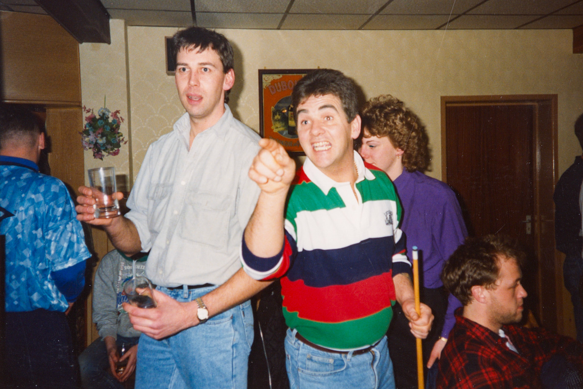 1992 Honiton Last Day, January 10th: ? Phil Stevens, Vicky Maynard and Mark Perry (Courtesy Wendy Hawker)