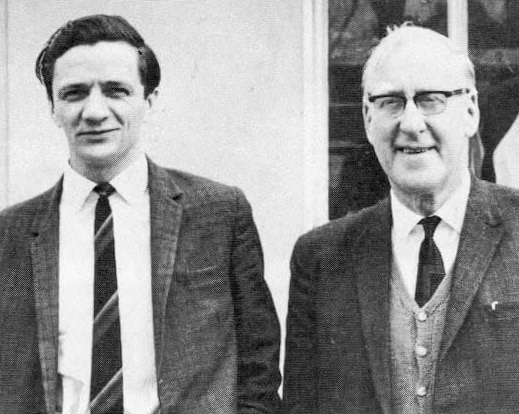 1969 Goldhanger Fruit Farms. From the house magazine of Cadbury Schweppes who had just acquired Goldhanger Fruit Farms. Tony Grainger and John Hyder from the wages office. (Courtesy Lee Morrison)