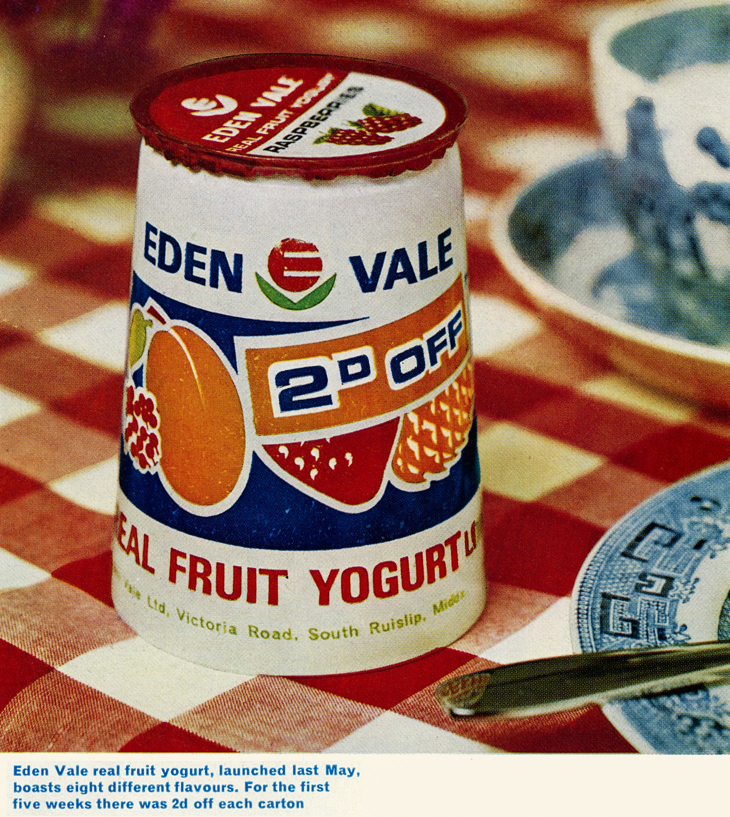 1968 Real fruit yogurt launched in eight flavours. (Express News Summer)