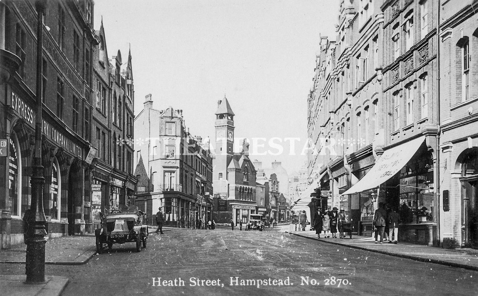 1910's? Heath Street, Hampstead Express Shop. (Courtesy Michael Aldread)