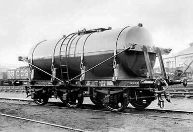 Express Rail Tank Matthew Pinto comments "Milk tank 2445 built by the London North Eastern Railway for Express Dairy in 1943. This was later renumbered 70569 in BR days." (Courtesy Richard Gaylard)