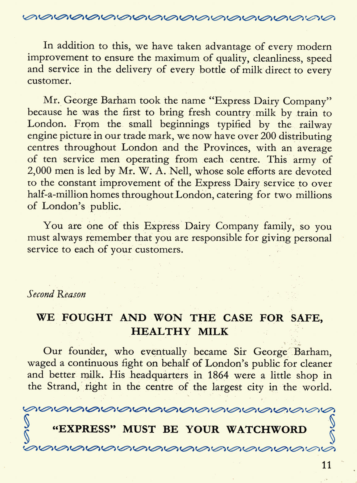 1956 Express Salesman's Manual, Fourth Edition published 1954, presented to Roger Gillard, Orpington Depot