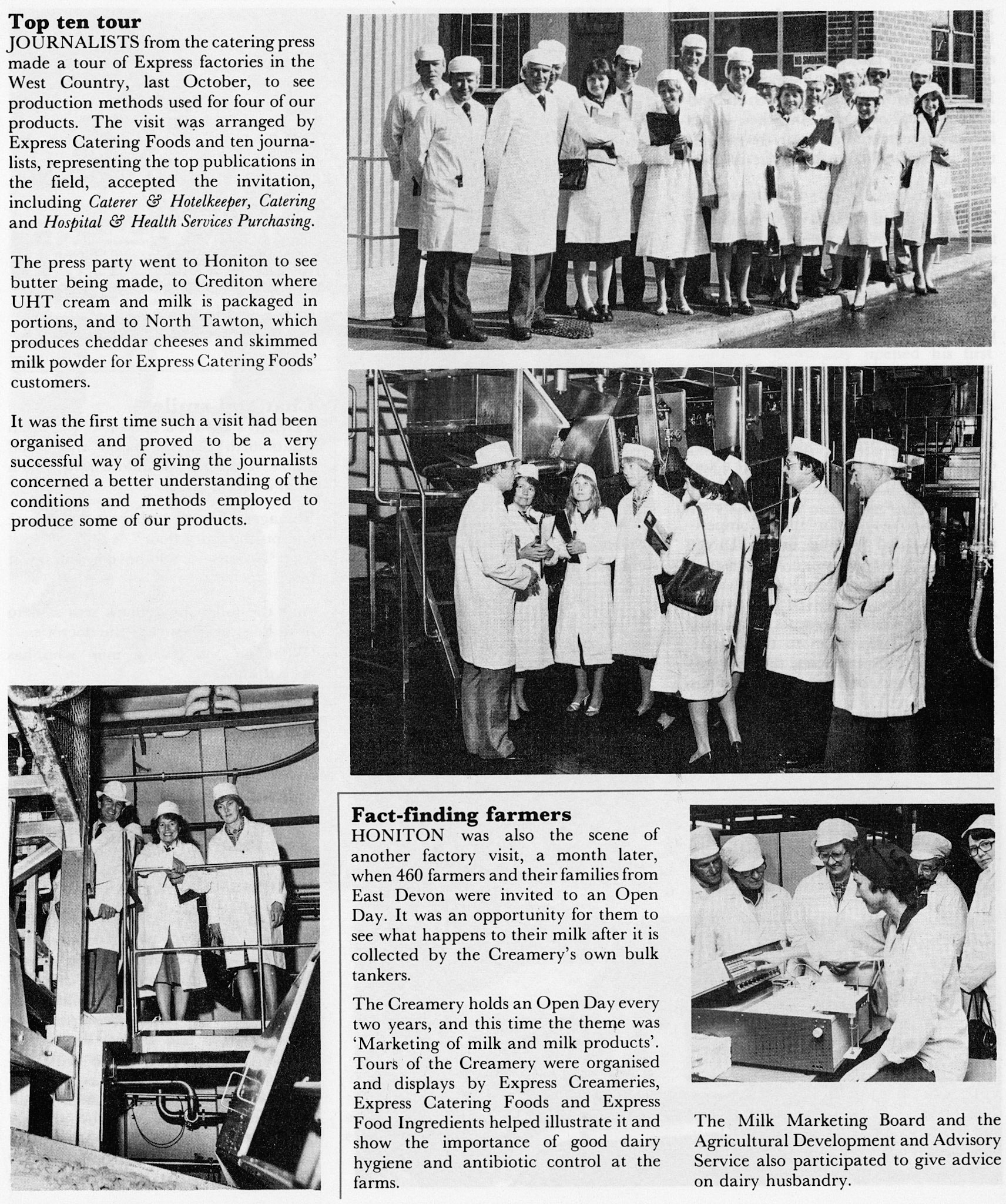 1982 Press Visits to Honiton, Crediton &amp; North Tawton p30