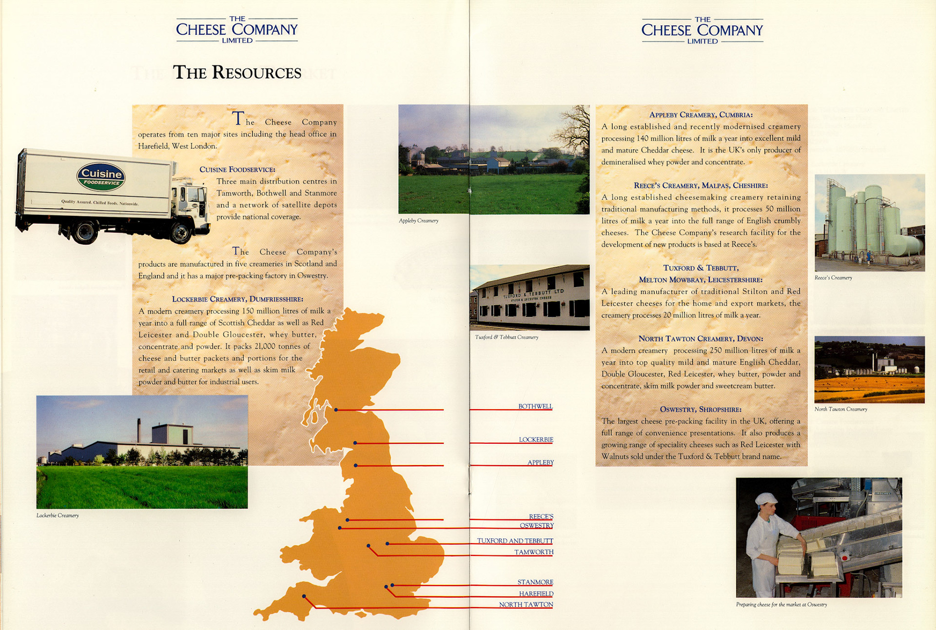 1992 The Cheese Company Introductory Brochure (Courtesy Alan Mandle)