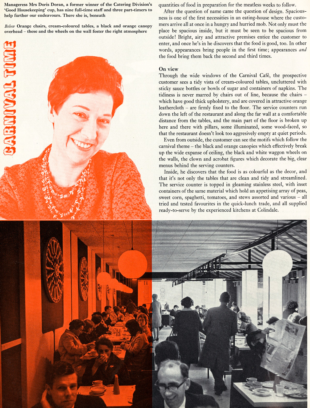 1968 Horseferry Road restaurant re-styling