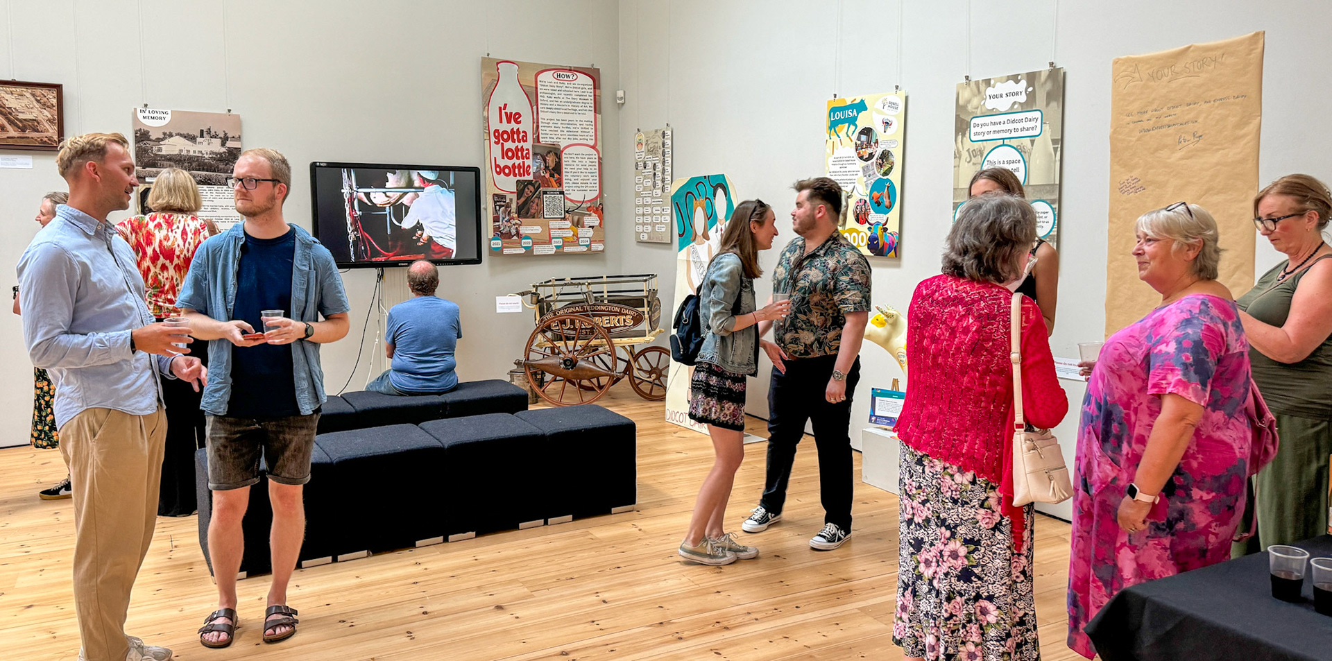 2024 Great attendance at the Launch night on 2nd August. (Didcot Dairy Exhibition 2024, Cornerstone Arts Centre)